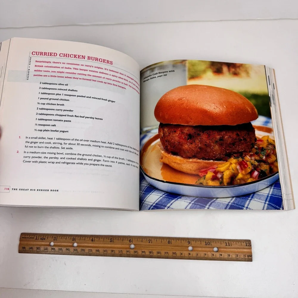 Vtg 2003 The Great Big Burger Book Softcover Cookbook 100 Recipes Summer Picnics